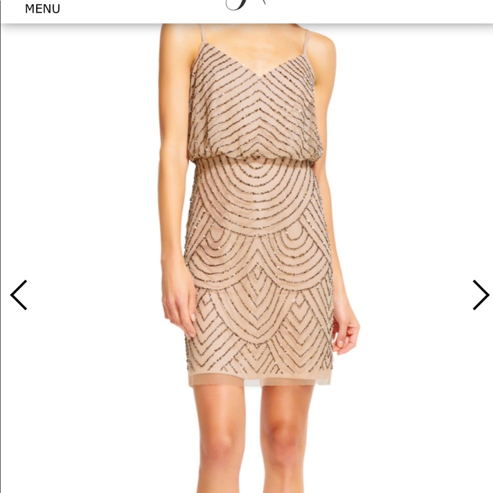 Adrianna papell sequined dress